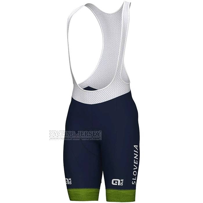 2023 Cycling Jersey Slovenia Green Short Sleeve and Bib Short